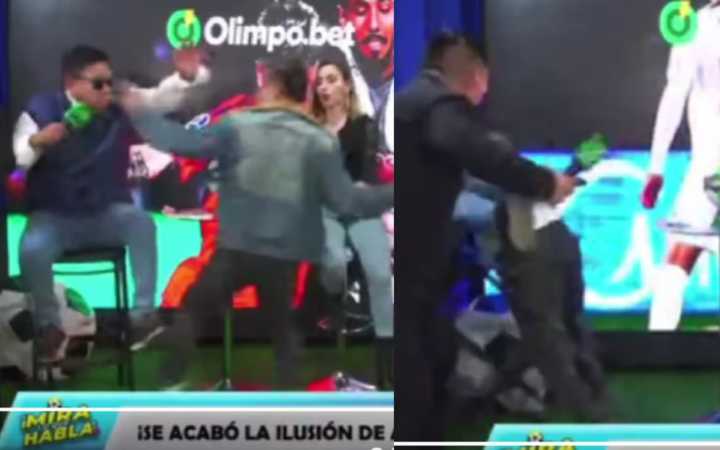 ¡Bronca! Silvio Valencia y 'Chevaristo' se agarraron a golpes EN VIVO tras discusión futbolística