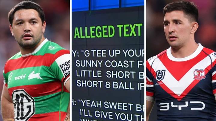 NRL 2025: Alleged text messages between Brandon Smith and Victor Radley, drug charges, court appearance