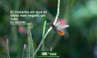El instante en que el cielo nos regaló un rubí