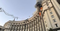 Ukraine shows diplomats damage after Russia's largest aerial attack since invasion