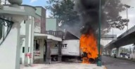 ¡Fuego en el campo militar 1! Ayotzinapa no olvida y la rabia arde