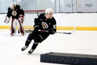Bruins 2022 draft pick Dans Locmelis in mix for NHL roster spot