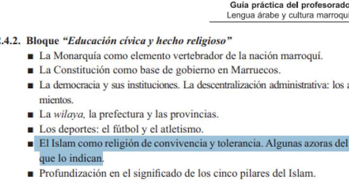 Así es el programa de lengua árabe y cultura marroquí cancelado en la Región de Murcia