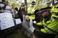 Palestine Action protesters arrested outside Labour conference
