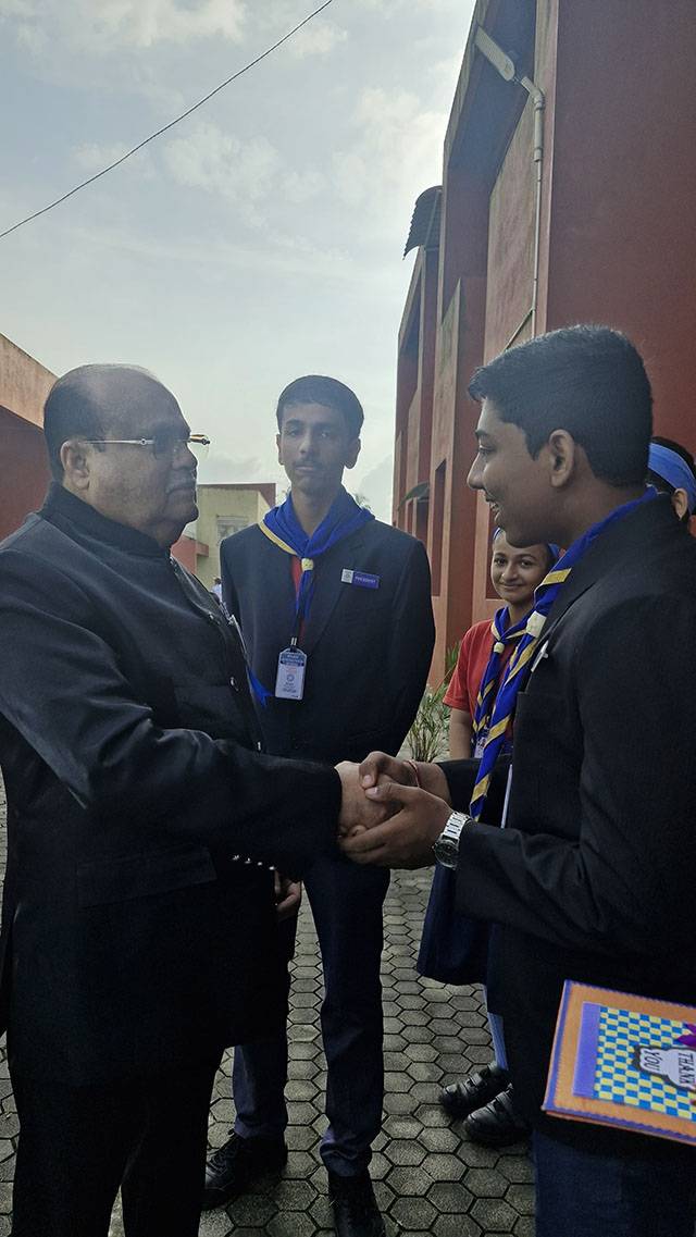 Ryan International School, Kulai welcomes chairman with grandeur and gratitude