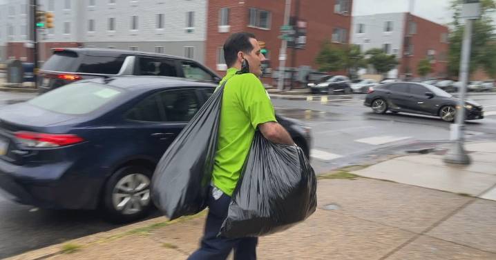 College students from across Philadelphia join forces to clean up football field