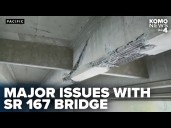 Bridge damage on SR 167 near Pacific closes 2 lanes for months, adding to bridge pain