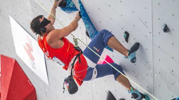 Javier Aguilar, subcampeón del mundo de escalada paralímpica