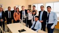 Zamora inauguró un moderno edificio escolar en Lote 24, departamento Mitre