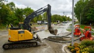 Crews make progress on repair of broken Novi water main