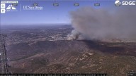 Evacuation orders issued due to fast moving brush fire in Spring Valley