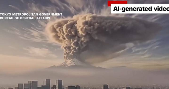 Así sería el catastrófico impacto de una erupción del Monte Fuji, según la Inteligencia Artificial