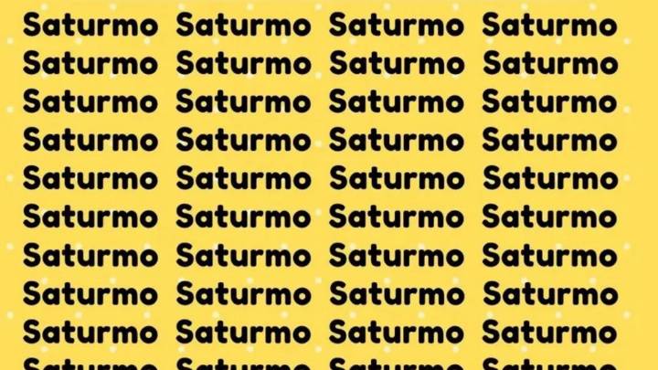 Sólo una mente perspicaz puede encontrar la palabra 'Saturno' en menos de 5 segundos