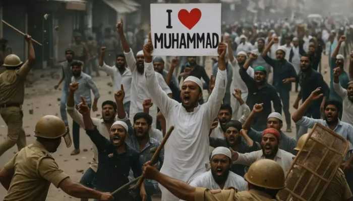 ‘Sar tan se juda’ slogans, death threats, attack on police, vandalism and more: Muslim mobs wreak havoc across nation over ‘I love Muhammad’ controversy
