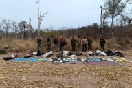 Condenan a cuatro hombres por transportar, en mochilas, 195 kilos de cocaína por la selva
