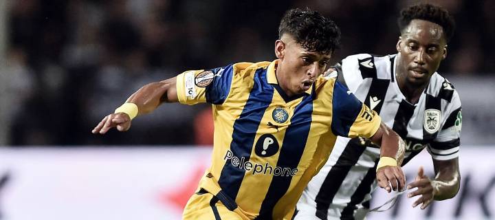 Kervin Andrade debutó en la Europa League