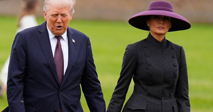 Trump uses same tactic to cover mystery bruise despite having to greet Royal Family