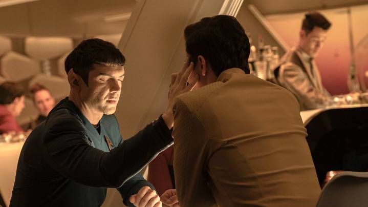 'Star Trek: Strange New Worlds': Ethan Peck and Paul Wesley on Spock and Kirk's Mind Meld in Season 3 Finale (Exclusive)