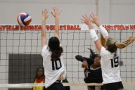Longmeadow girls volleyball overpowers Amherst in season opener