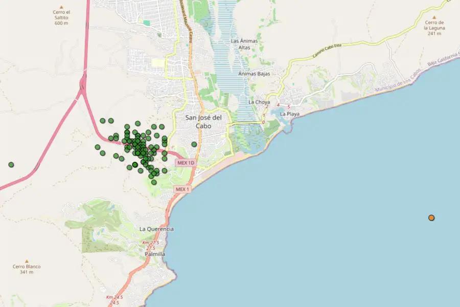 Sismo en San José del Cabo genera 90 replicas
