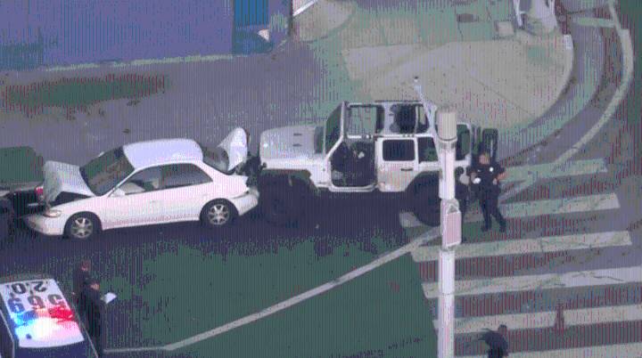 Hit-and-run suspect ejected from vehicle during chase with L.A. police