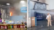 Evacúan a 100 Personas Tras Incendio en un Supermercado en Apodaca, Nuevo León