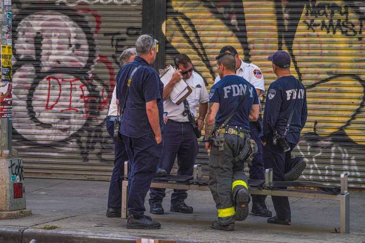 Firefighters racing to emergency collide with moped driver in Brooklyn, sending him to hospital