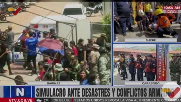 En Barinas se desarrolla con el éxito simulacro de Protección Civil Nacional y de preparación del pueblo