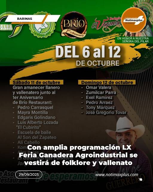 Con amplia programación LX Feria Ganadera Agroindustrial se vestirá de folklore y vallenato