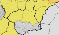 La Aemet activa aviso amarillo por lluvias y tormentas en el Altiplano, Noroeste y Vega del Segura este lunes