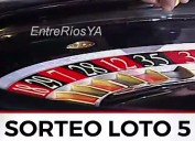 Loto 5 Plus, resultado de hoy sábado