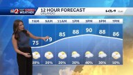 Tracking showers along the coast this morning