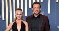 Jason Segel Gets Support from Fiancée Kayla Radomski at Emmy Awards 2025 | 2025 Emmy Awards, Emmy Awards, Jason Segel, Kayla Radomski