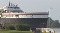 SS Badger's stern sea gate damaged in dock incident with SS Spartan