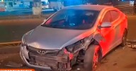 Auto quedó destrozado tras impactar contra rejas de estación del Metropolitano: chofer se habría quedado dormido