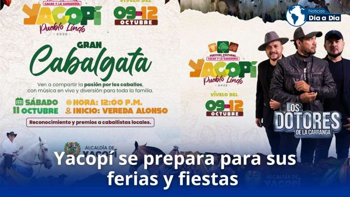 Yacopí se prepara para sus ferias y fiestas