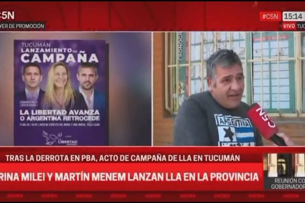 Militante libertario: "Le dije a Iñaki que así se van a perder las elecciones y me contestó 'gordo pelotudo, cerrá el orto'"