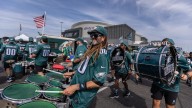 Philadelphia Eagles fans tailgate before the Los Angeles Rams game