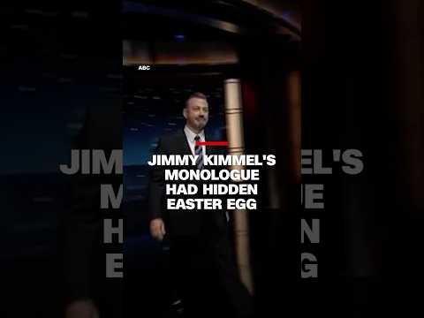 Jimmy Kimmel’s monologue had hidden Easter egg
