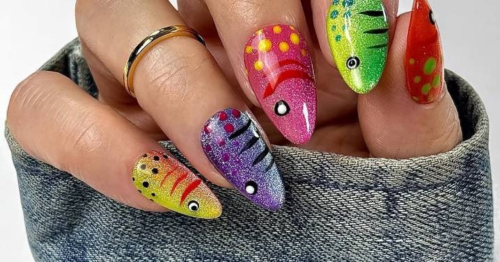 Fish Lure Nails Are Fall 2025's Quirkiest Mani Trend