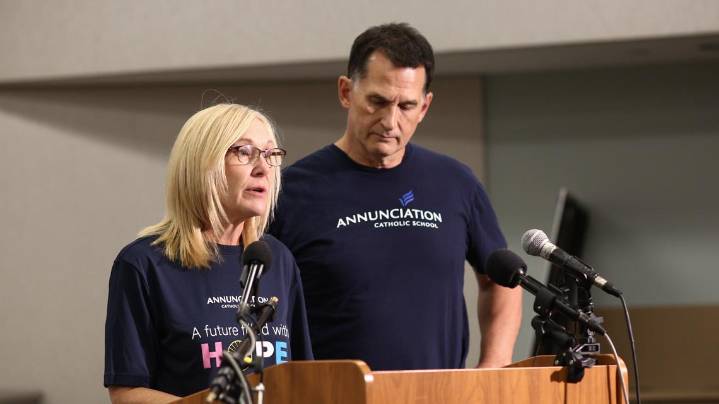 Parents of Annunciation shooting victim read message to V.P. Vance