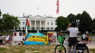 A decades-long peace vigil outside the White House is dismantled after Trump's order