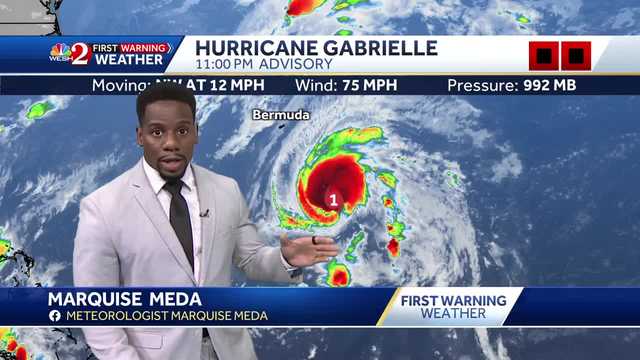 Hurricane Gabrielle Shows Signs of Rapid Intensification