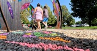 New ‘Passage’ sculpture brings a splash of color to Redwood Park