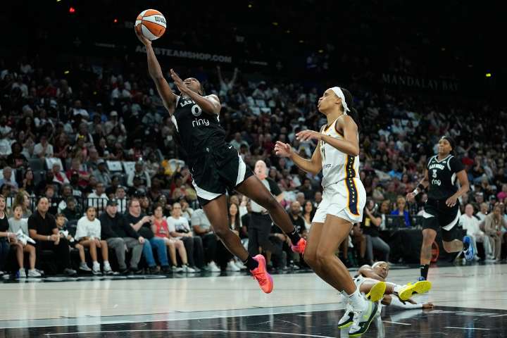 Wilson scores 25 points as Aces even WNBA semifinal series with Fever