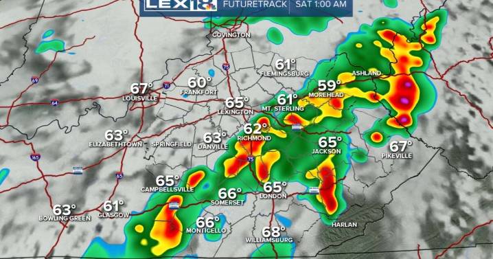 Strong storms around tonight