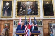 Trump and Starmer sign a tech deal before holding private talks on tariffs and war