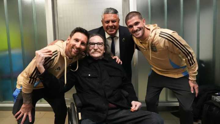 Así fue el emocionante encuentro entre Messi y Charly García