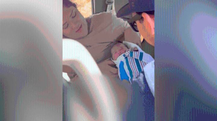 ‘Mom, she’s on the floor!’ Lake L.A. mother recounts chaotic roadside birth