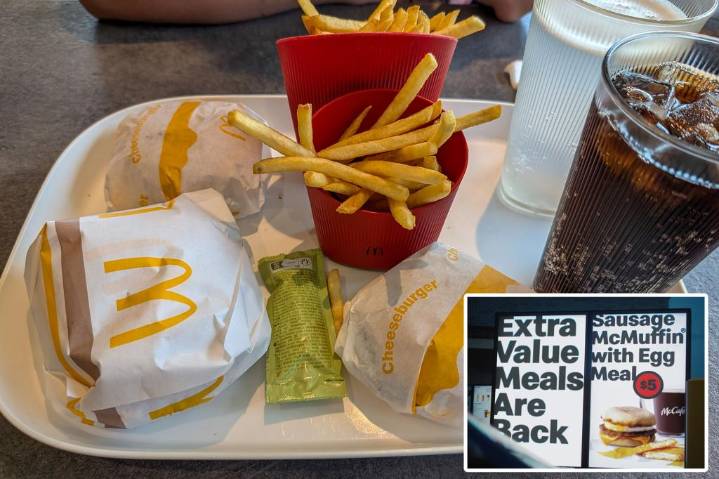 McDonald's brings back Extra Value Meals next week
